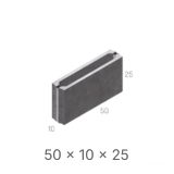 DITON Stratené debnenie T10 500 x 100 x 250 mm, prírodné